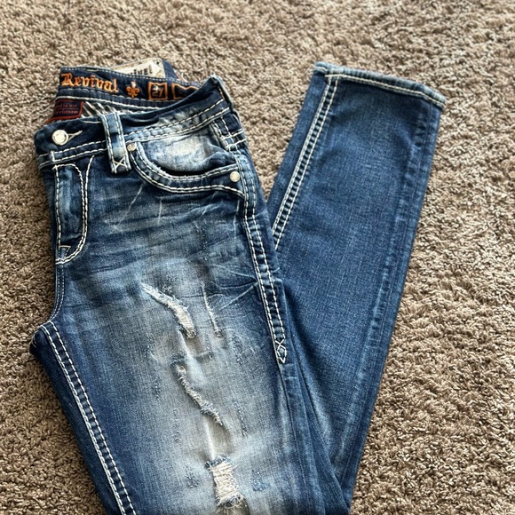 Rock Revival Cambria Easy Ankle Skinny Jean Size 27 Women’s - Picture 4 of 5